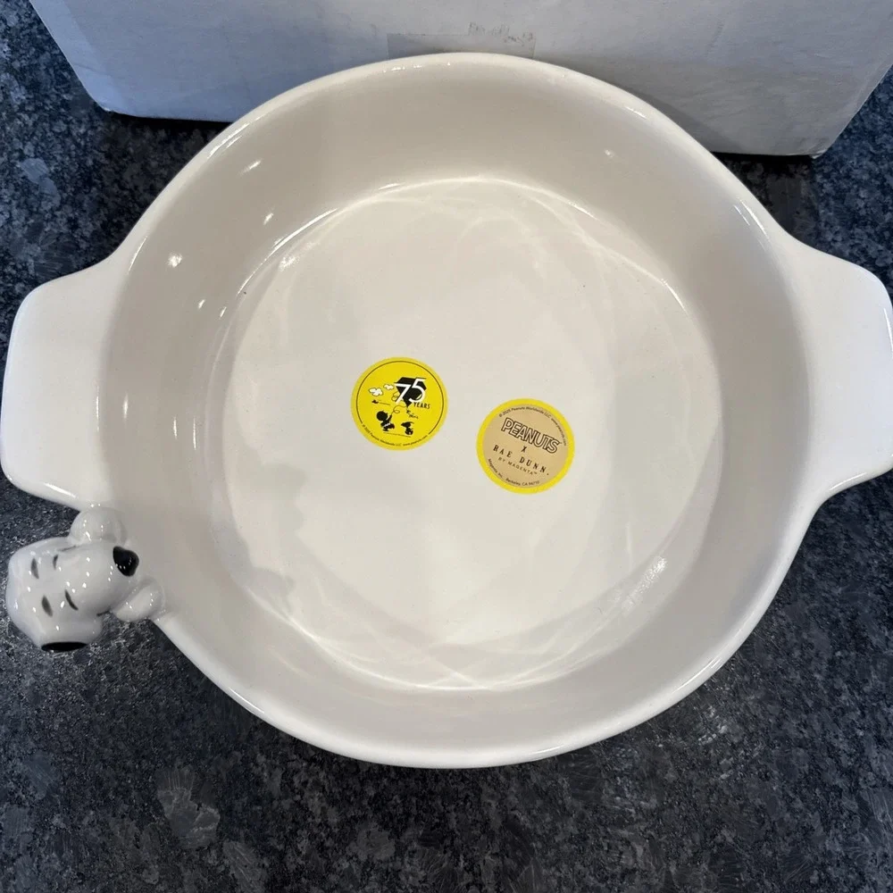 Peanuts x Rae Dunn 75 Years Snoopy happiness is...8.5